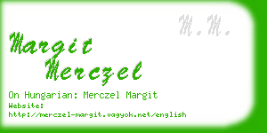 margit merczel business card